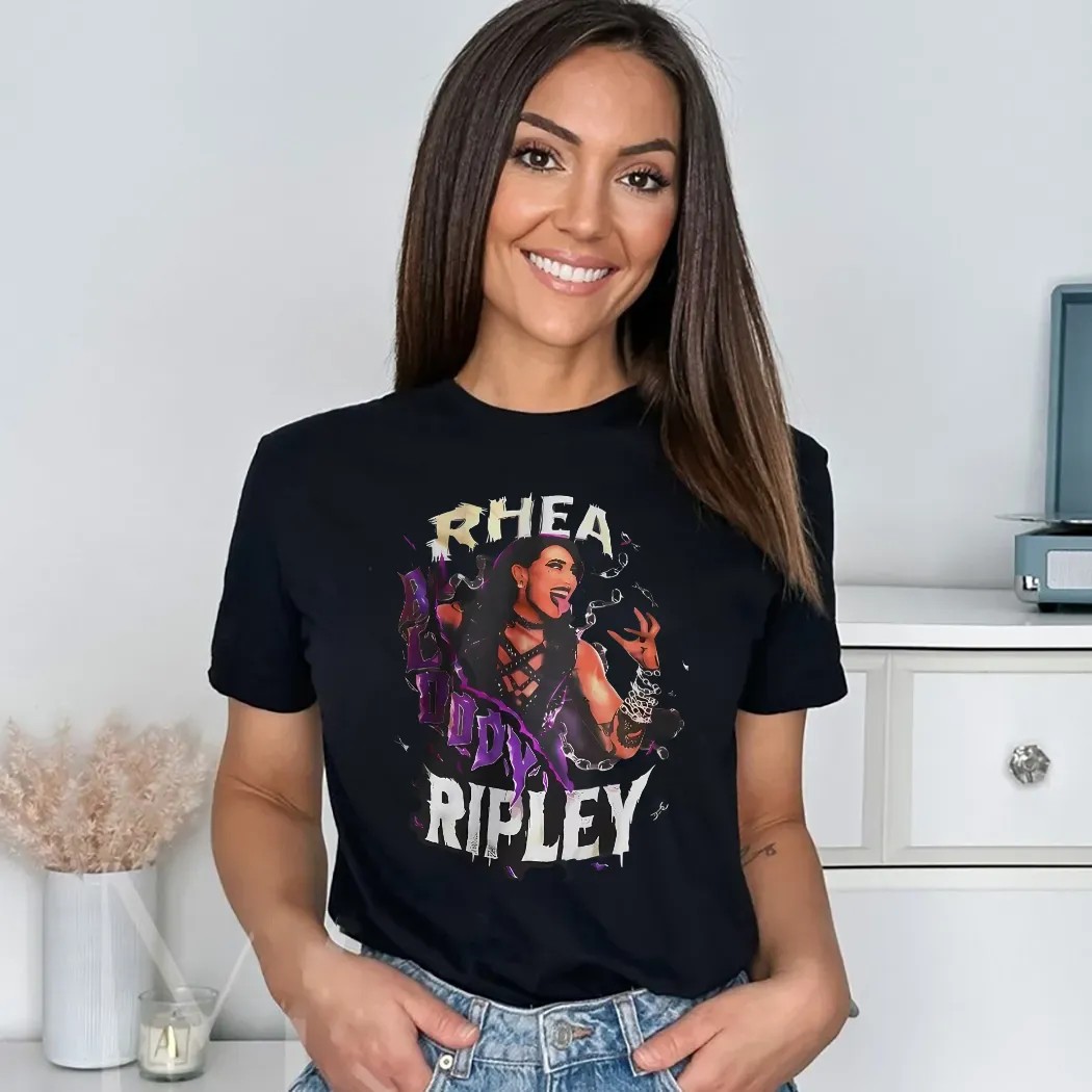 Rhea Ripley Bloody Wrestling Vintage Shirt