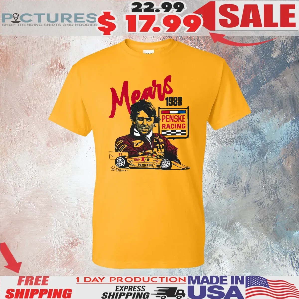 Rick Mears Penske Racing 1988 T Shirt