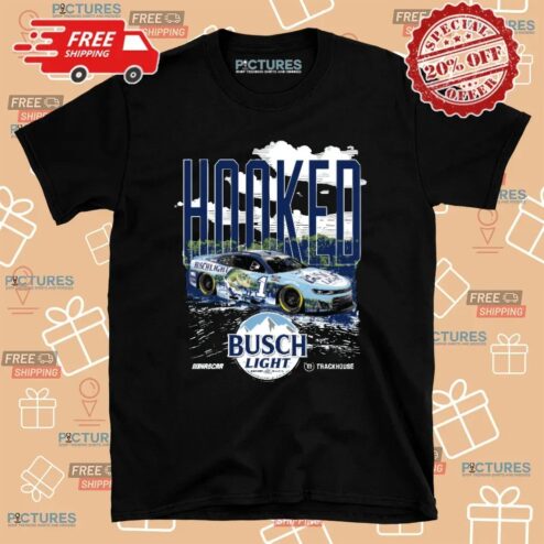 Ross Chastain No. 1 Busch Light 2025 Fishing HOOKED T Shirt