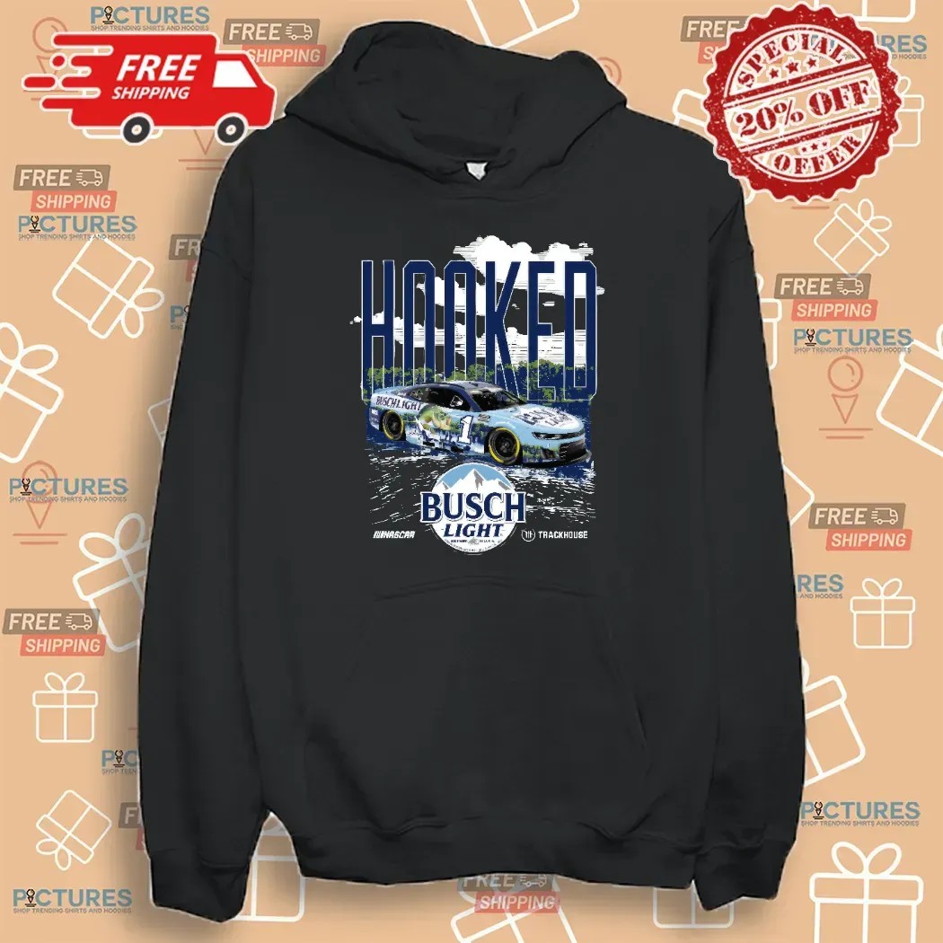 Ross Chastain No. 1 Busch Light 2025 Fishing HOOKED T Shirt