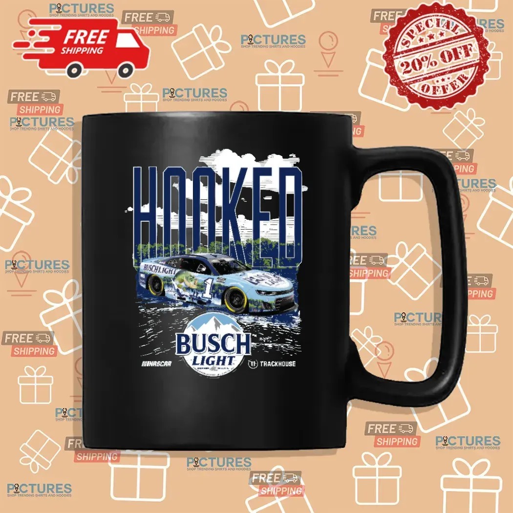 Ross Chastain No. 1 Busch Light 2025 Fishing HOOKED T Shirt