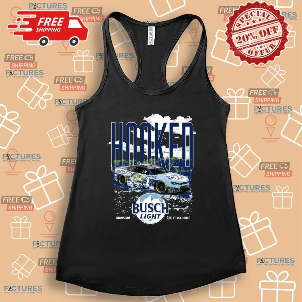 Ross Chastain No. 1 Busch Light 2025 Fishing HOOKED T Shirt