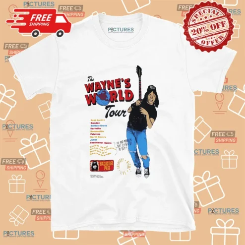 Scarlett Johansson The Waynes World Tour 1991 Saturday Night Live SNL T Shirt