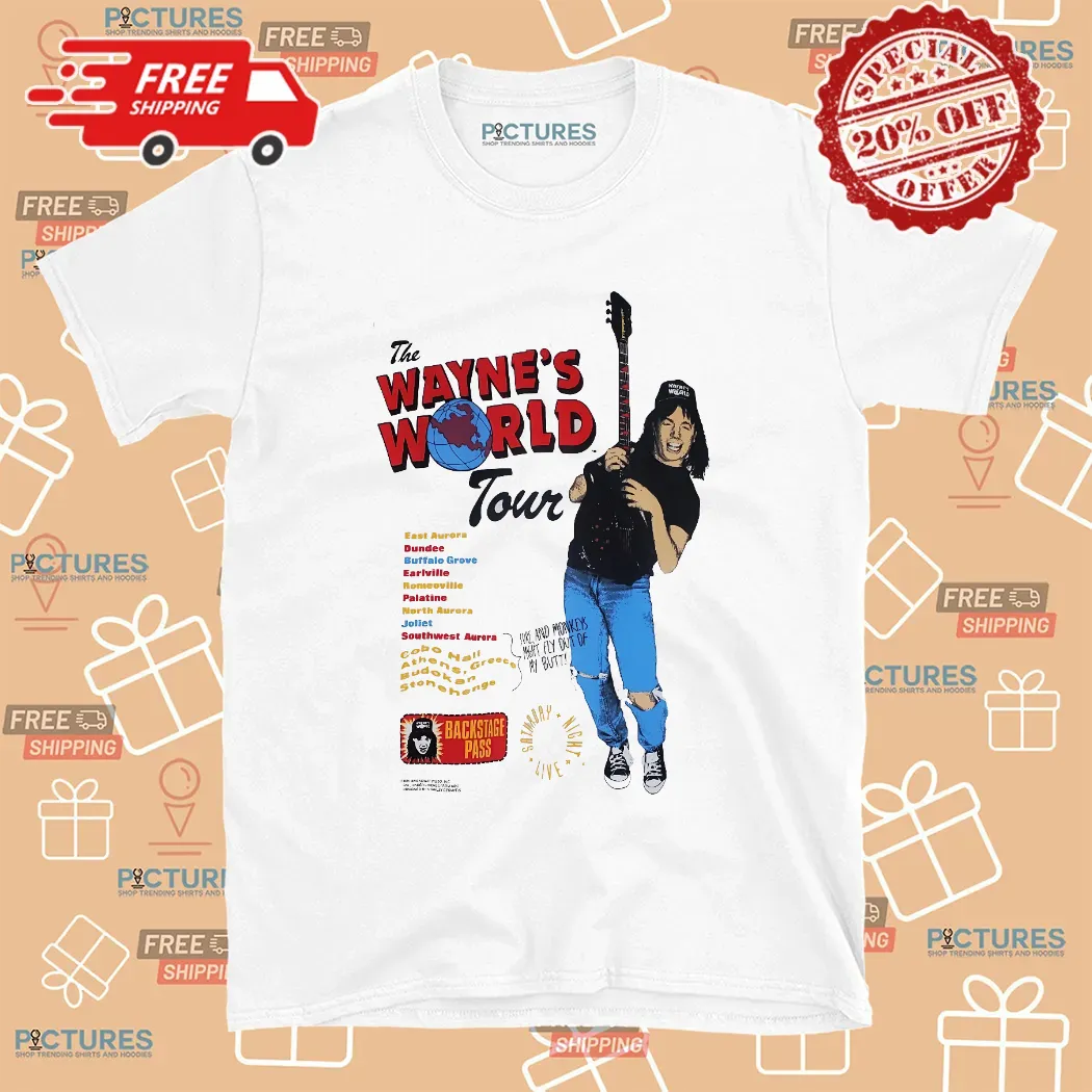 Scarlett Johansson The Waynes World Tour 1991 Saturday Night Live SNL T Shirt