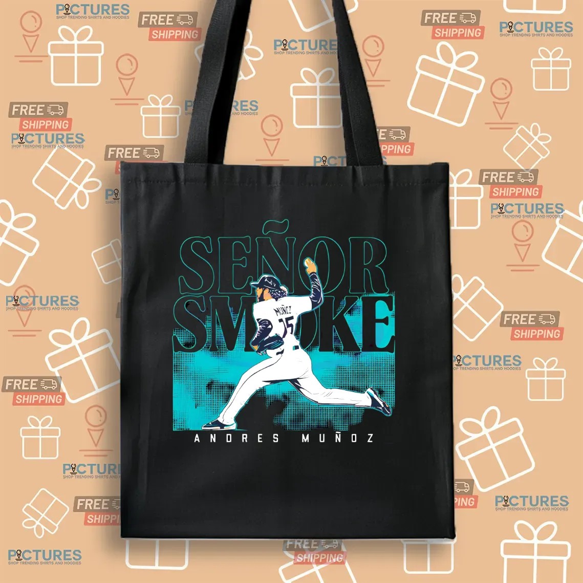 Senor Smoke Andres Munoz Seattle Mariners Baseball Graphic T Shirt