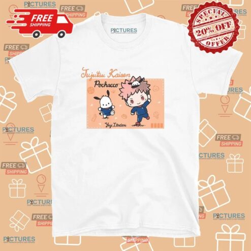 Seven Times Six Jujutsu Kaisen Hello Kitty Pochacco Yuji Itadori T Shirt