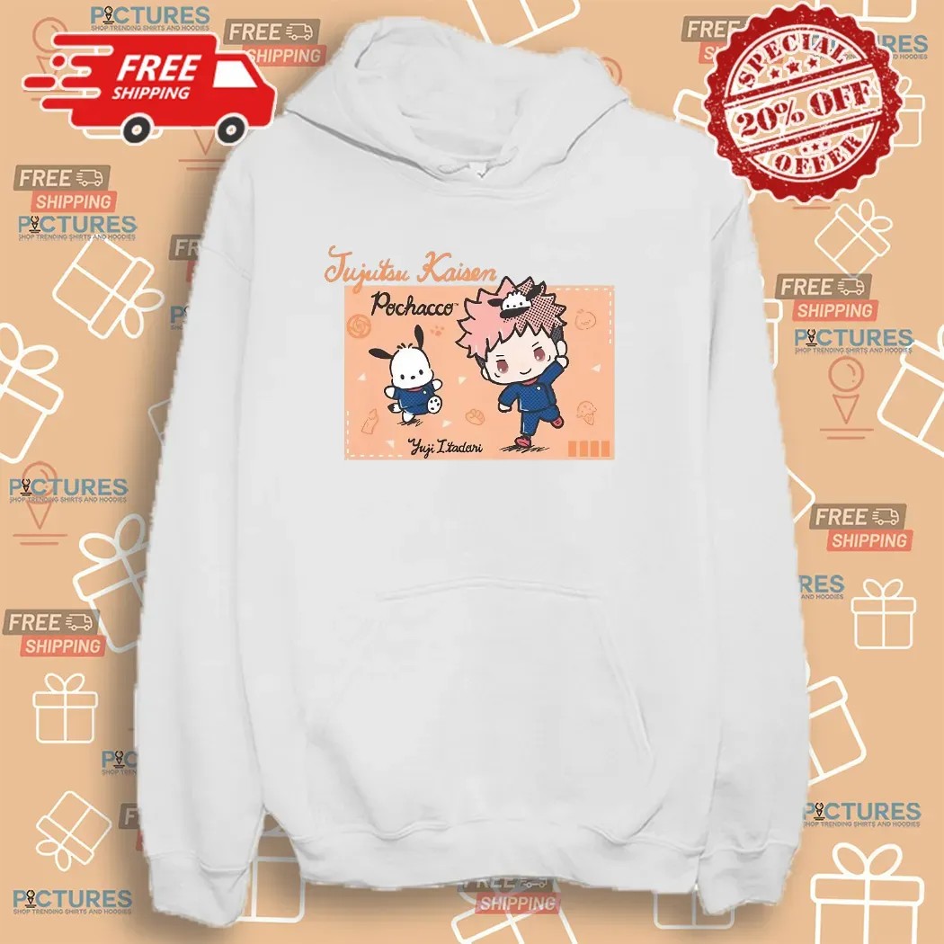 Seven Times Six Jujutsu Kaisen Hello Kitty Pochacco Yuji Itadori T Shirt