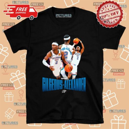 Shai Gilgeous Alexander Oklahoma City Thunder Player 2025 T Shirt
