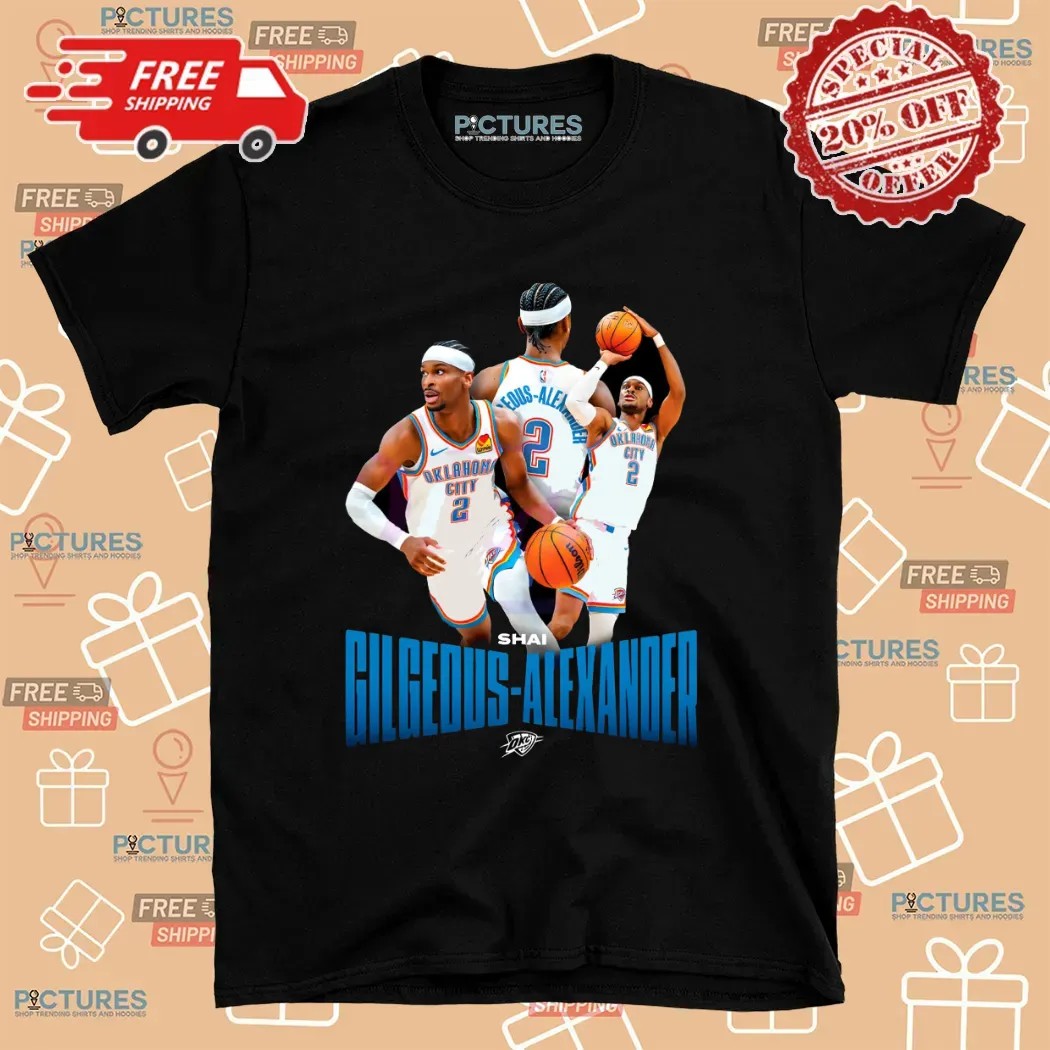 Shai Gilgeous Alexander Oklahoma City Thunder Player 2025 T Shirt