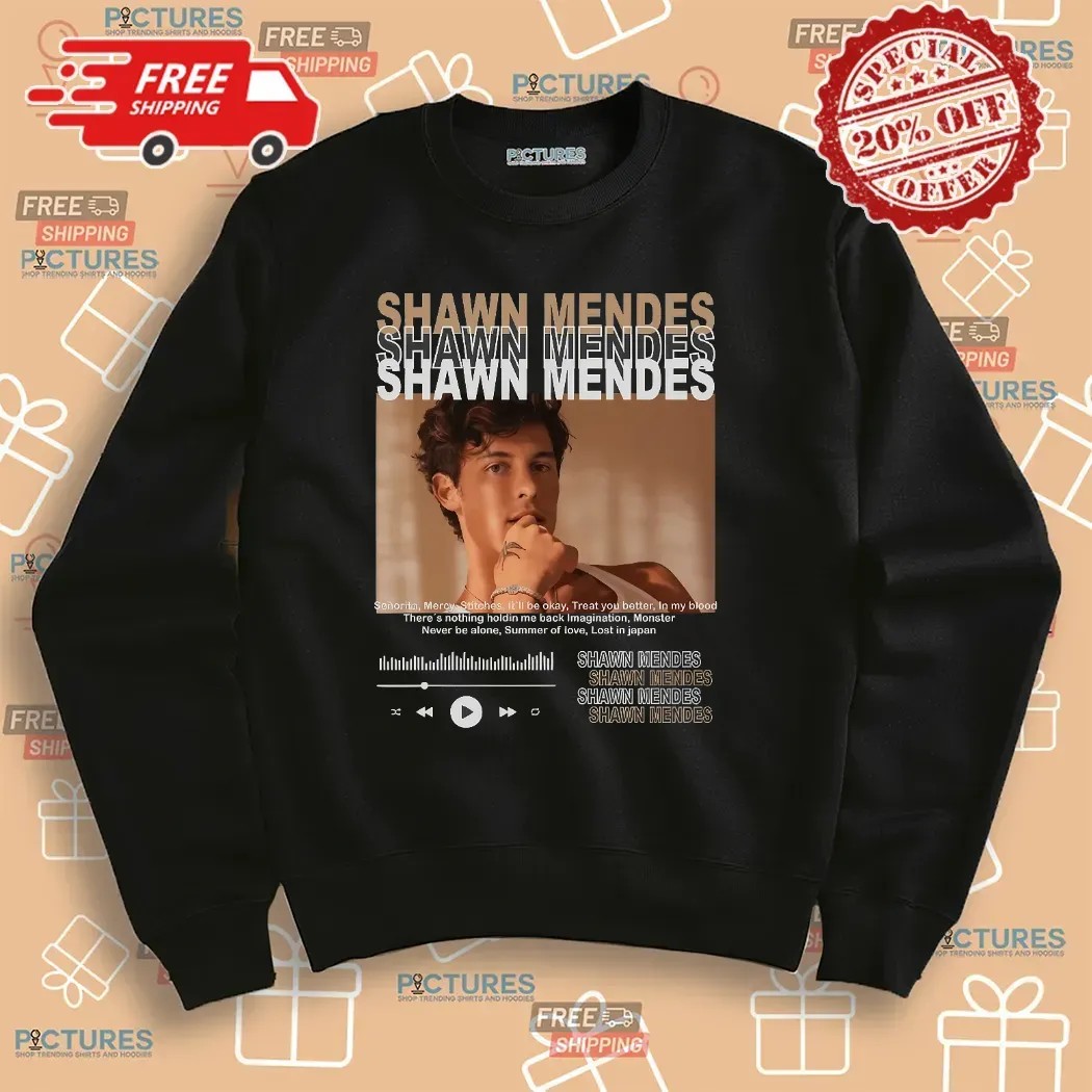 Shawn Mendes Playlist Player Senorita Mercy T Shirt