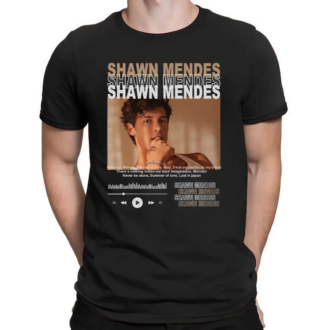 Shawn Mendes Playlist Player Senorita Mercy T Shirt