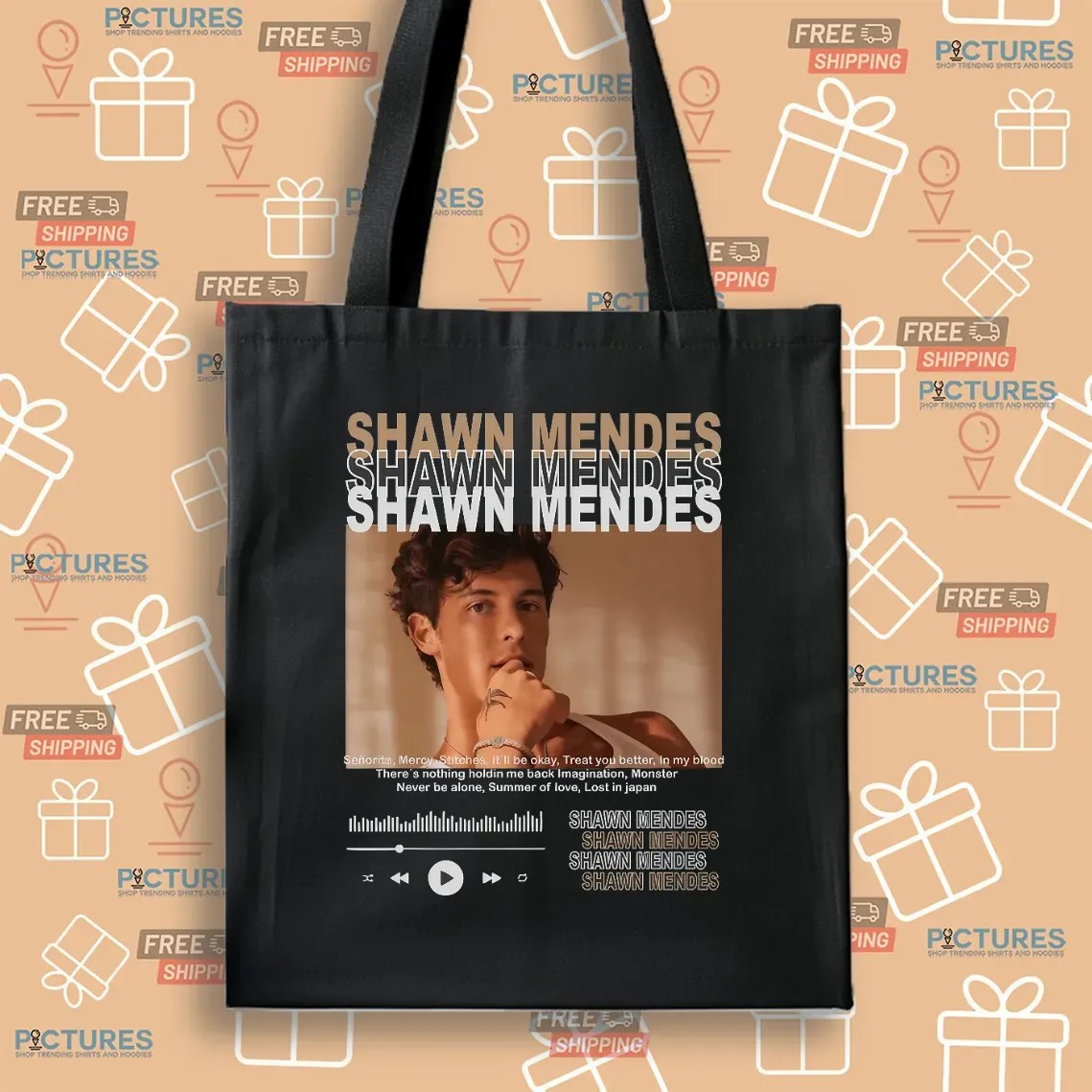 Shawn Mendes Playlist Player Senorita Mercy T Shirt
