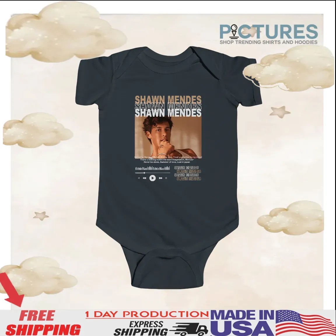 Shawn Mendes Playlist Player Senorita Mercy T Shirt