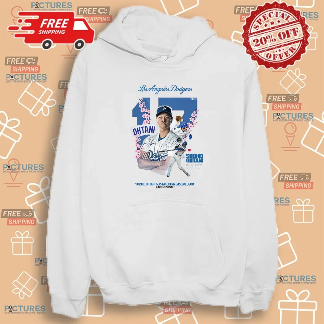 Shohei Ohtani Los Angeles Dodgers For Me Ohtani Is As A Modern Baseball God Japanese Cherry Blossoms Shirt