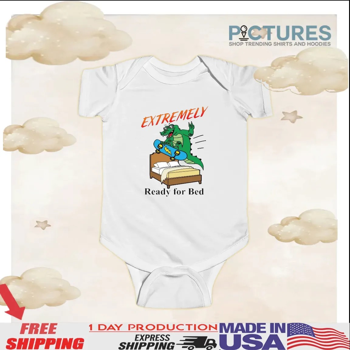 Skateboarding Crocodile Extremely Ready For Bed T Shirt Skateboarding Crocodile Extremely Ready For Bed T Shirt