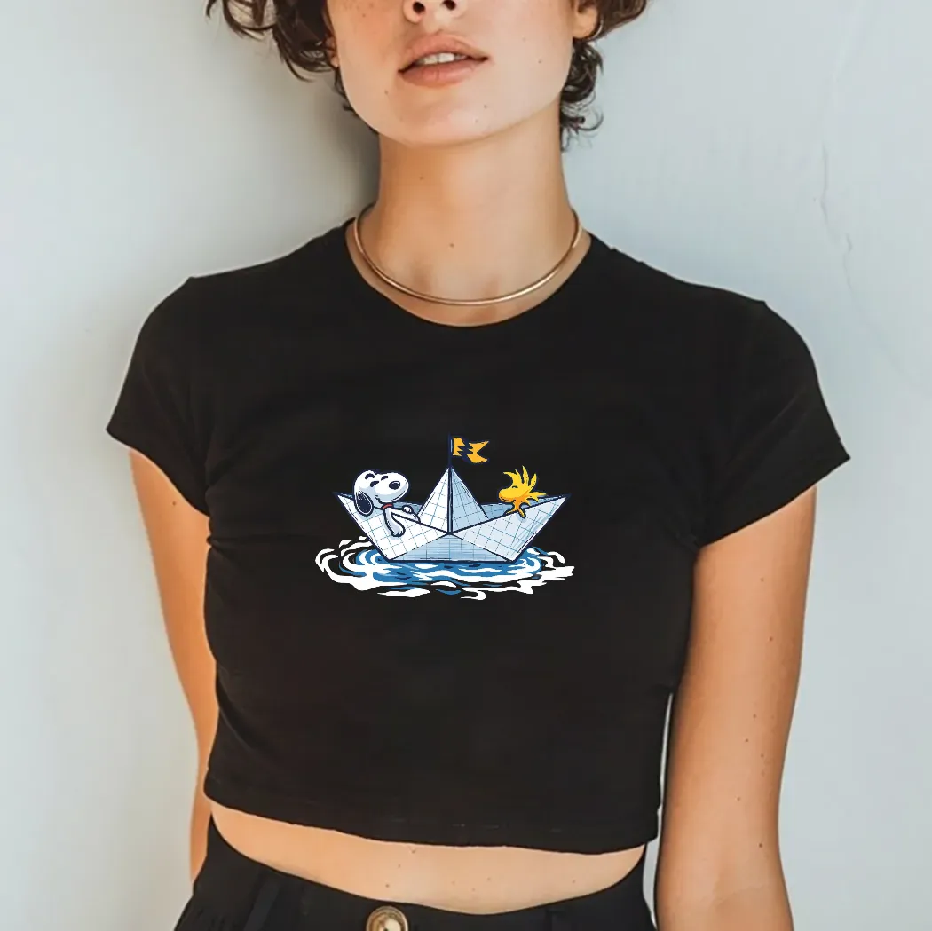 Snoopy and WoodStock Paper Boat Journey Shirt 3 Snoopy and WoodStock Paper Boat Journey Shirt 3 Picturestees Customized Gifts