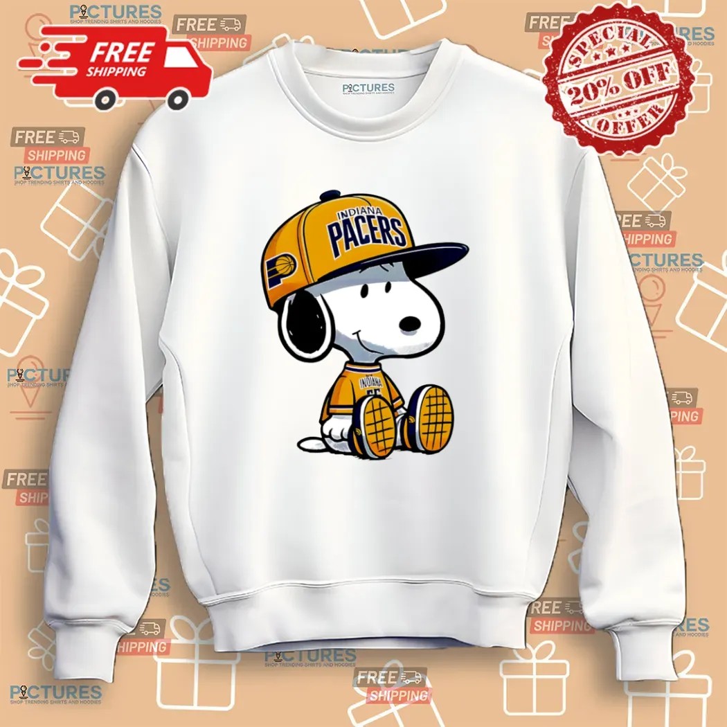 Snoopy Indiana Pacers Basketball NBA Playoffs T Shirt