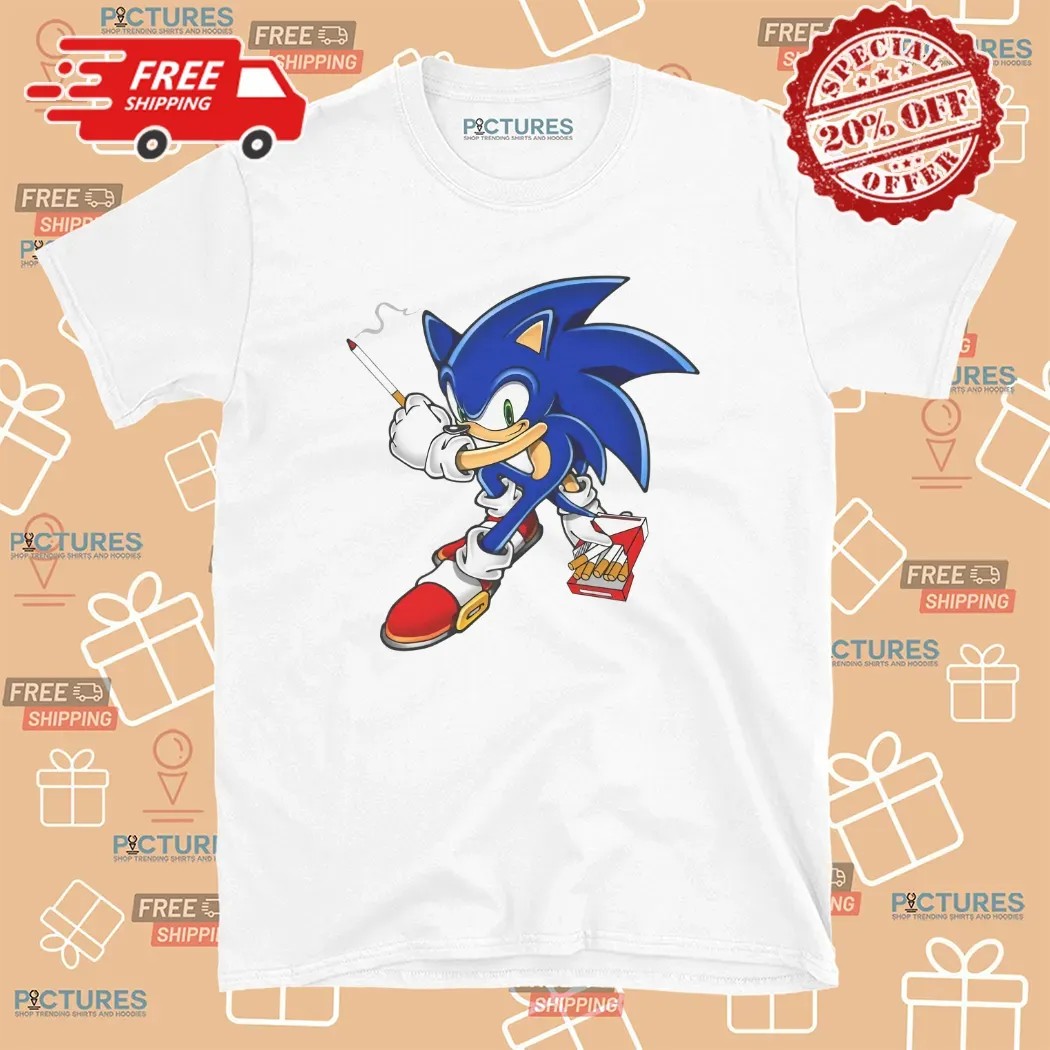 Sonic The Hedgehog Smoking T Shirt