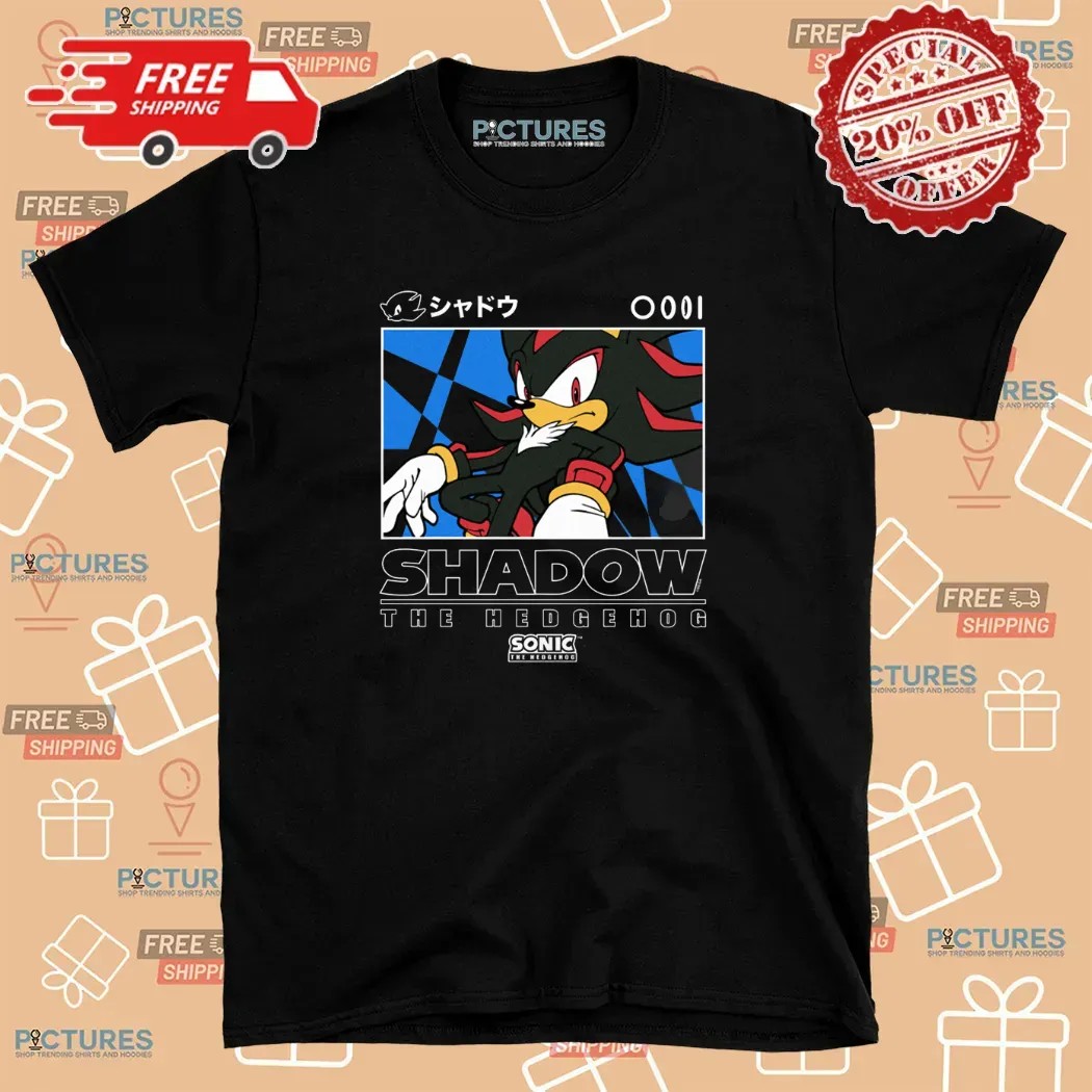 Sonic the Hedgehog Shadow Portrait Graphic T Shirt