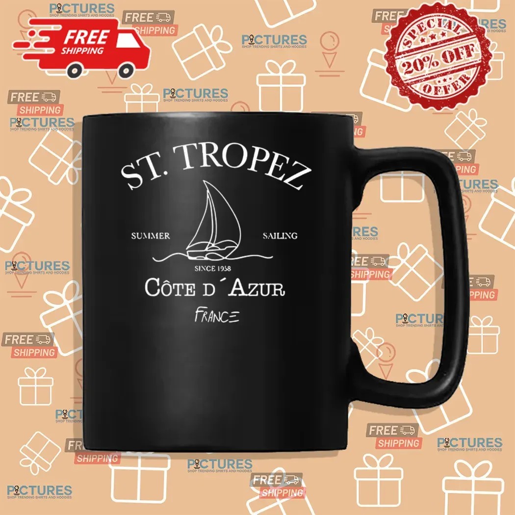 St Tropez Summer Sailing Cote D' Azur Shirt St Tropez Summer Sailing Cote D' Azur Shirt