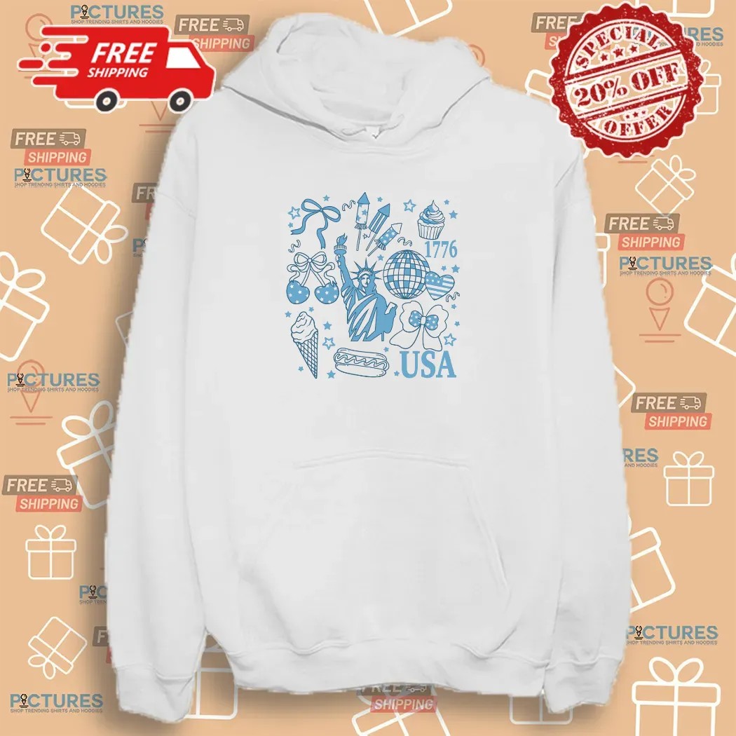 Statue Of Liberty America Coquette Preppy 4th Of July T Shirt