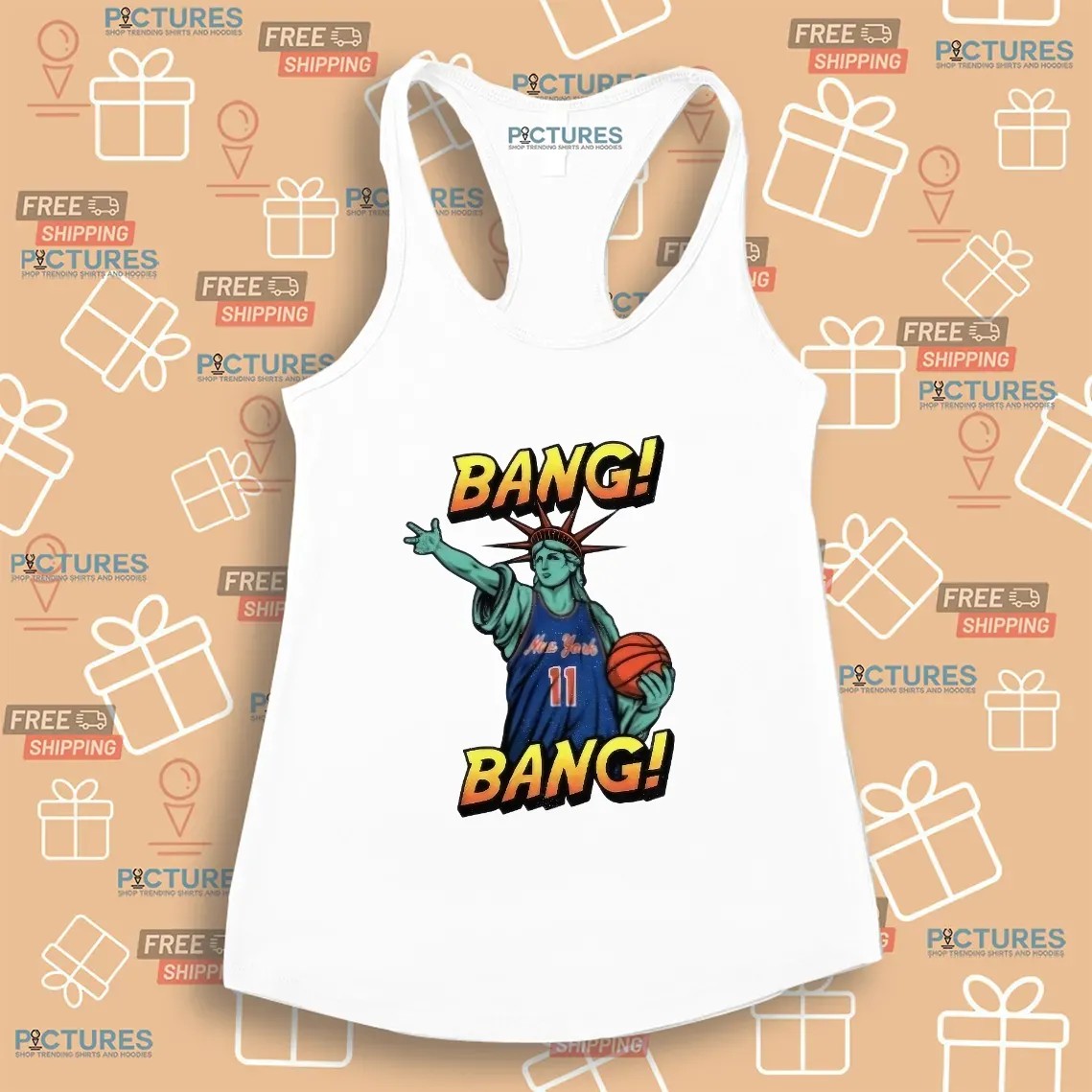 Statue Of Liberty New York Knicks Basketball Bang Bang T Shirt