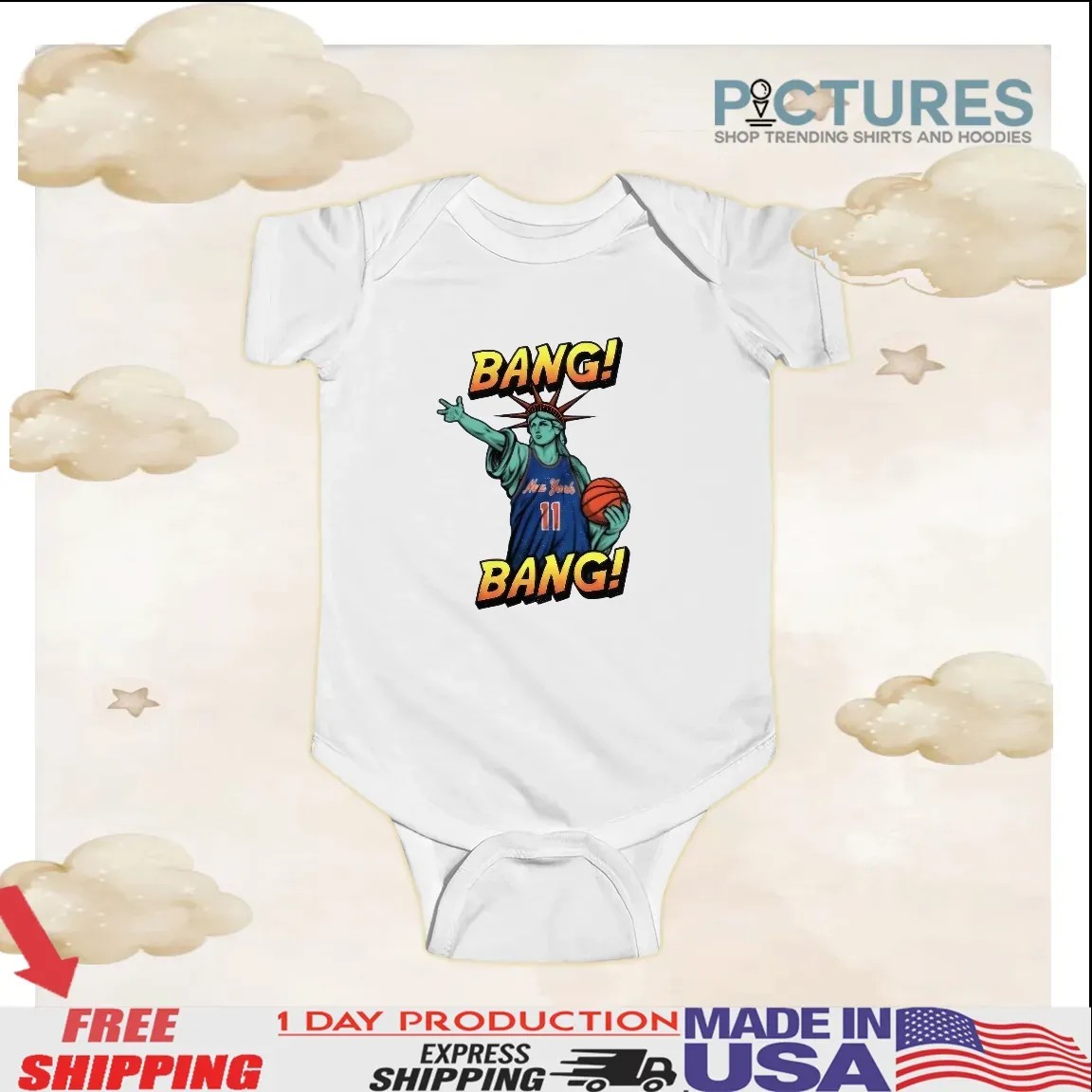 Statue Of Liberty New York Knicks Basketball Bang Bang T Shirt
