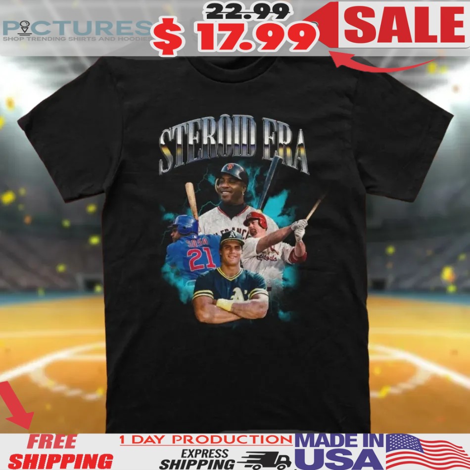 Steroid Era Baseball Lightning Vintage Bootleg Shirt