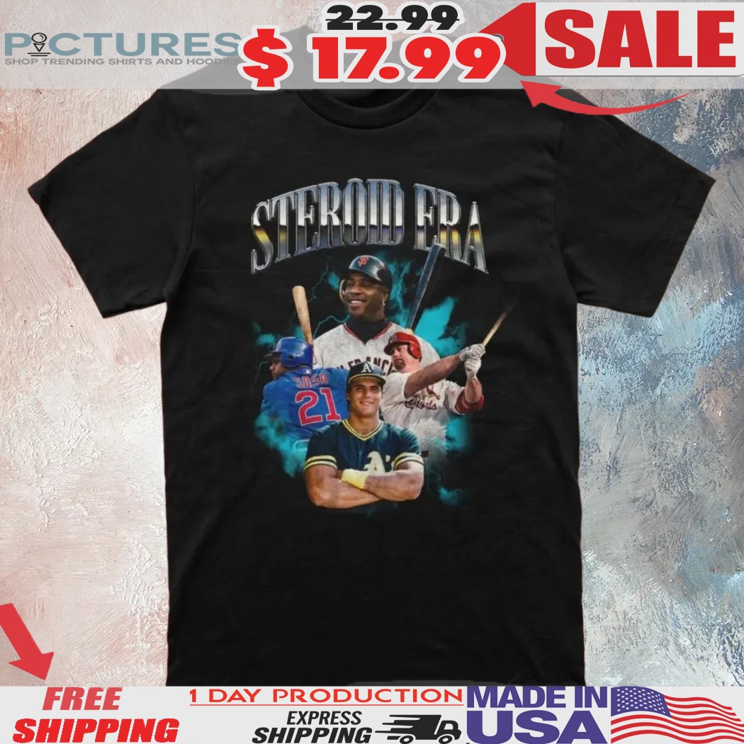 Steroid Era Baseball Lightning Vintage Bootleg Shirt