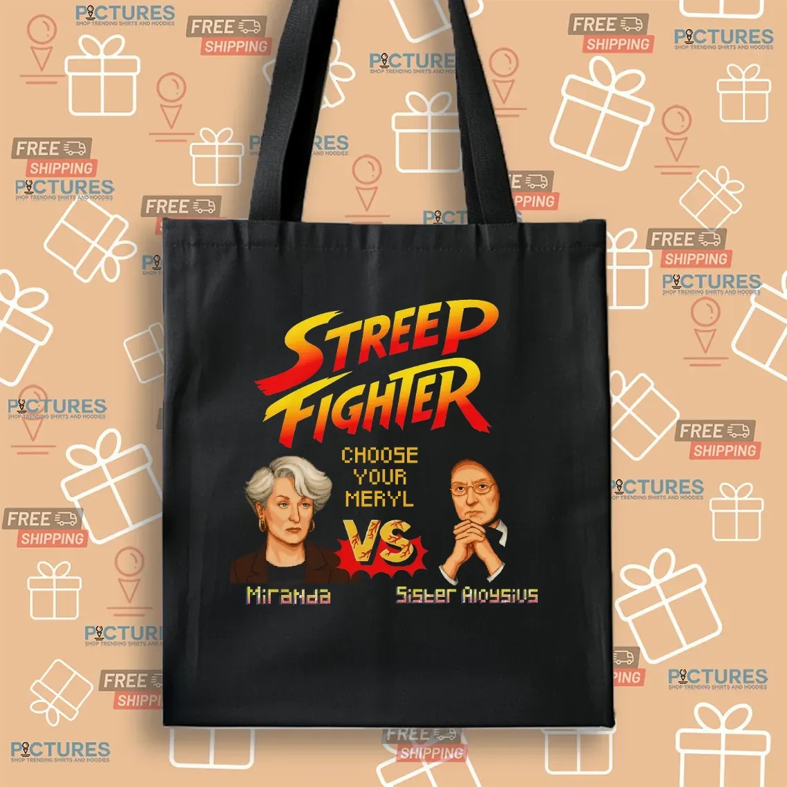 Streep Fighter Choose Your Meryl Miranda Vs Sister Aloysius T Shirt