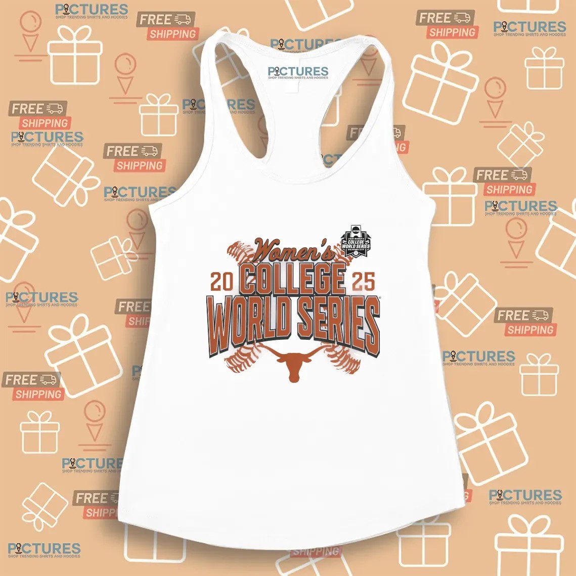 Texas Longhorns 2025 NCAA Softball Women’s College World Series T Shirt