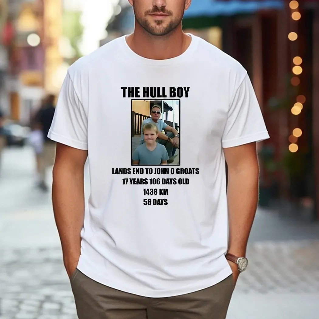 The Hill Boy Lands End To John O’groats 17 Years 106 Days Old 1438 Km 58 Days T Shirt