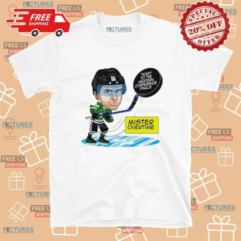 Thomas Harley Dallas Stars Mister Overtime Ticket To The Western Conference Finals Cartoon T Shirt