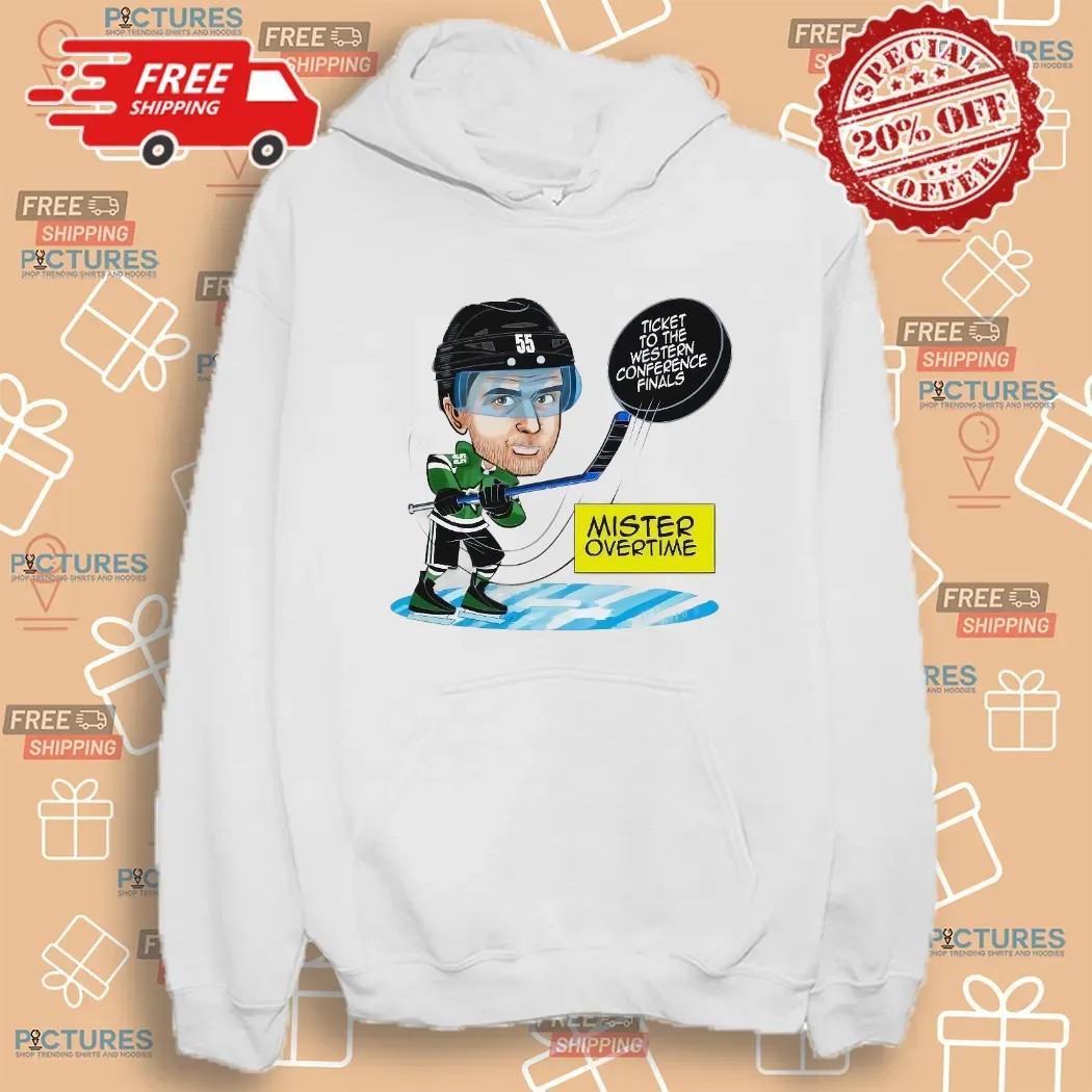 Thomas Harley Dallas Stars Mister Overtime Ticket To The Western Conference Finals Cartoon T Shirt