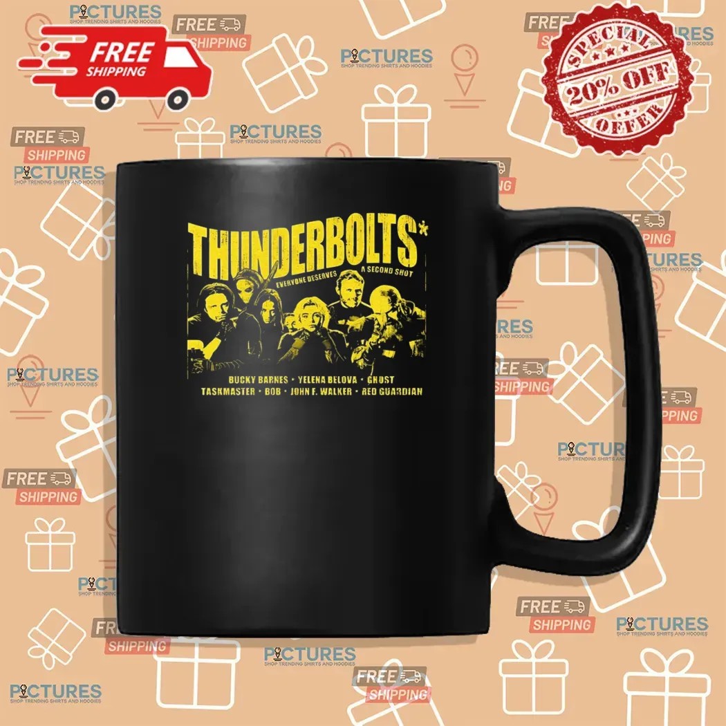 Thunderbolts Everyone Deserves A Second Shot Characters Bucky Barnes Yelena Belova T Shirt