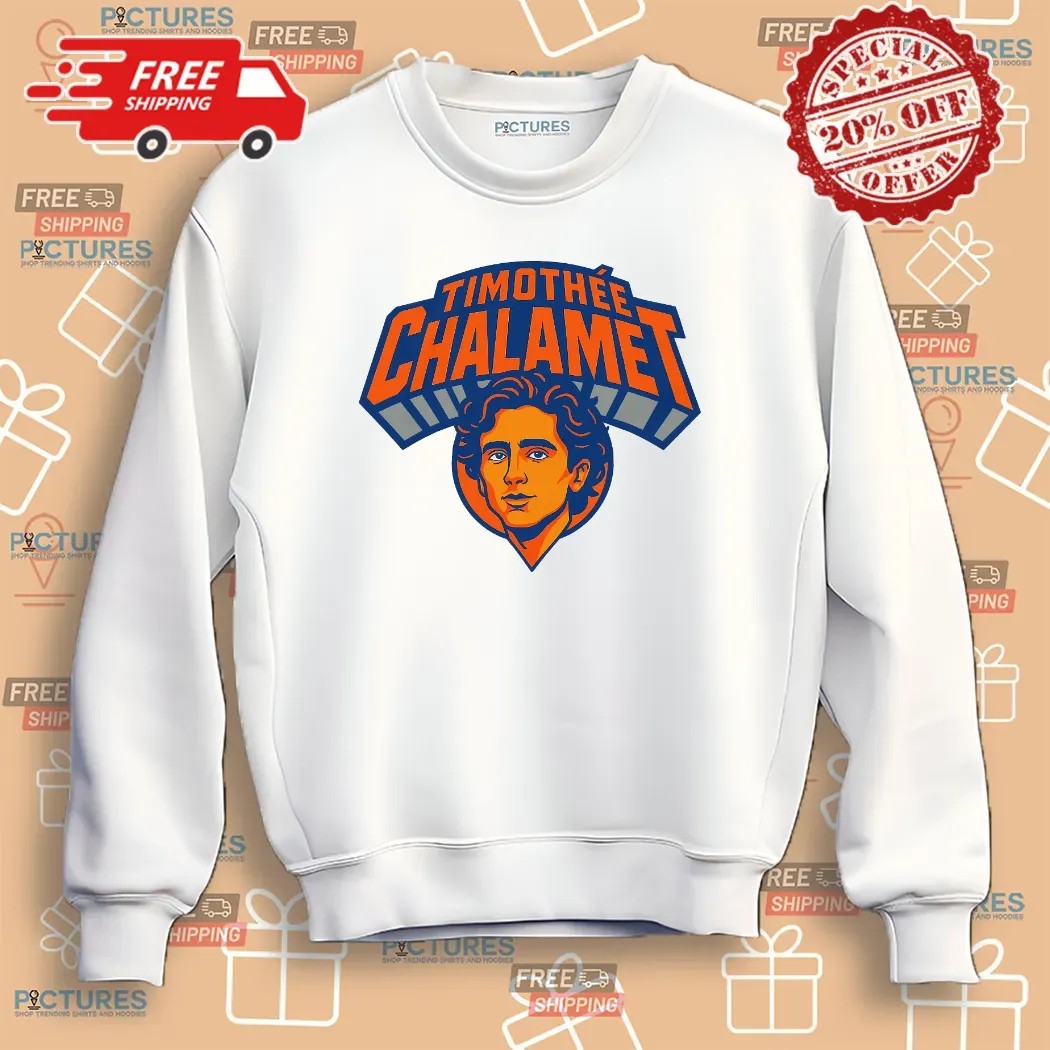 Timothee Chalamet New York Knicks Parody Logo T Shirt