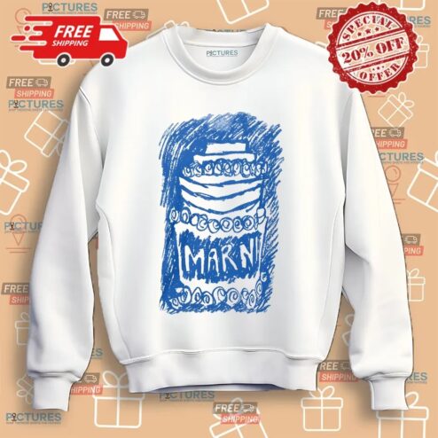 Travis Kelce Long Hair Slicked Back White Marni Shirt