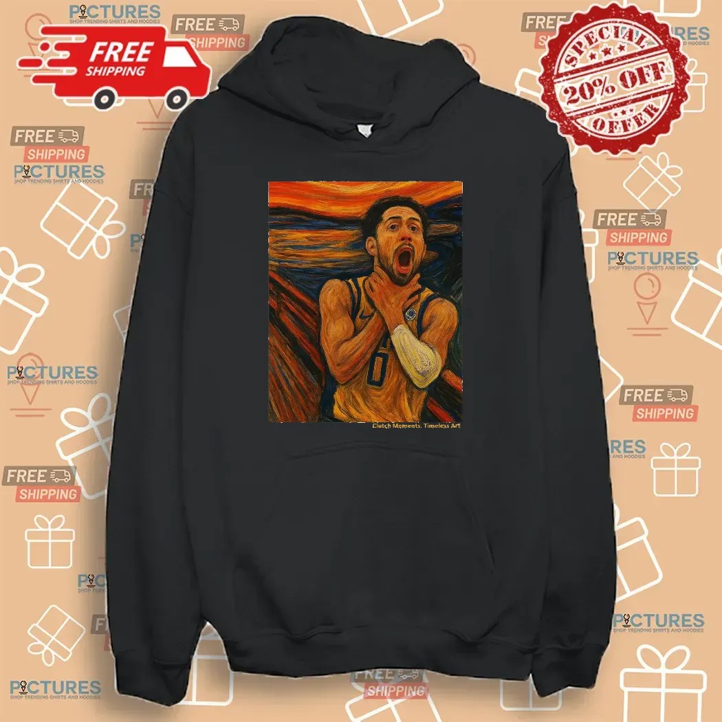 Tyrese Haliburton Indiana Basketball Game Winner Reggie Miller Tribute x The Scream Art Clutch Moments Timeless Art T Shirt