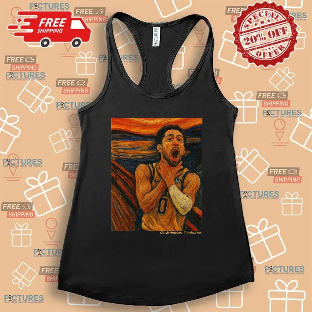 Tyrese Haliburton Indiana Basketball Game Winner Reggie Miller Tribute x The Scream Art Clutch Moments Timeless Art T Shirt