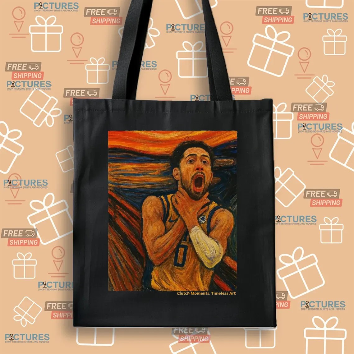 Tyrese Haliburton Indiana Basketball Game Winner Reggie Miller Tribute x The Scream Art Clutch Moments Timeless Art T Shirt
