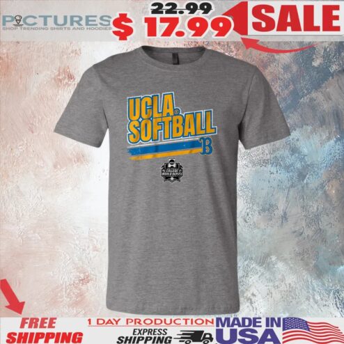 UCLA Softball 2025 NCAA Women's College World Series Stripe T Shirt