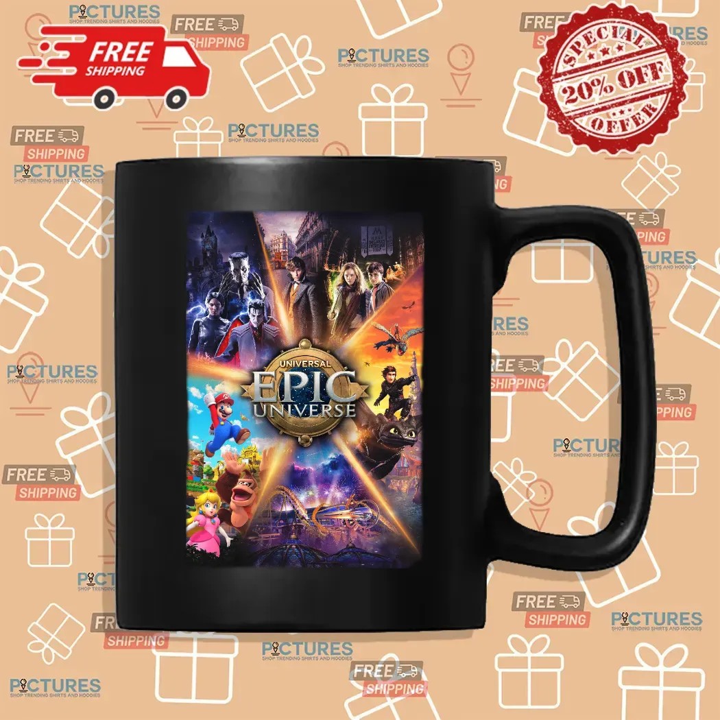 Universal Epic Universe Grand Opening May 22 2025 Key Art Poster T Shirt