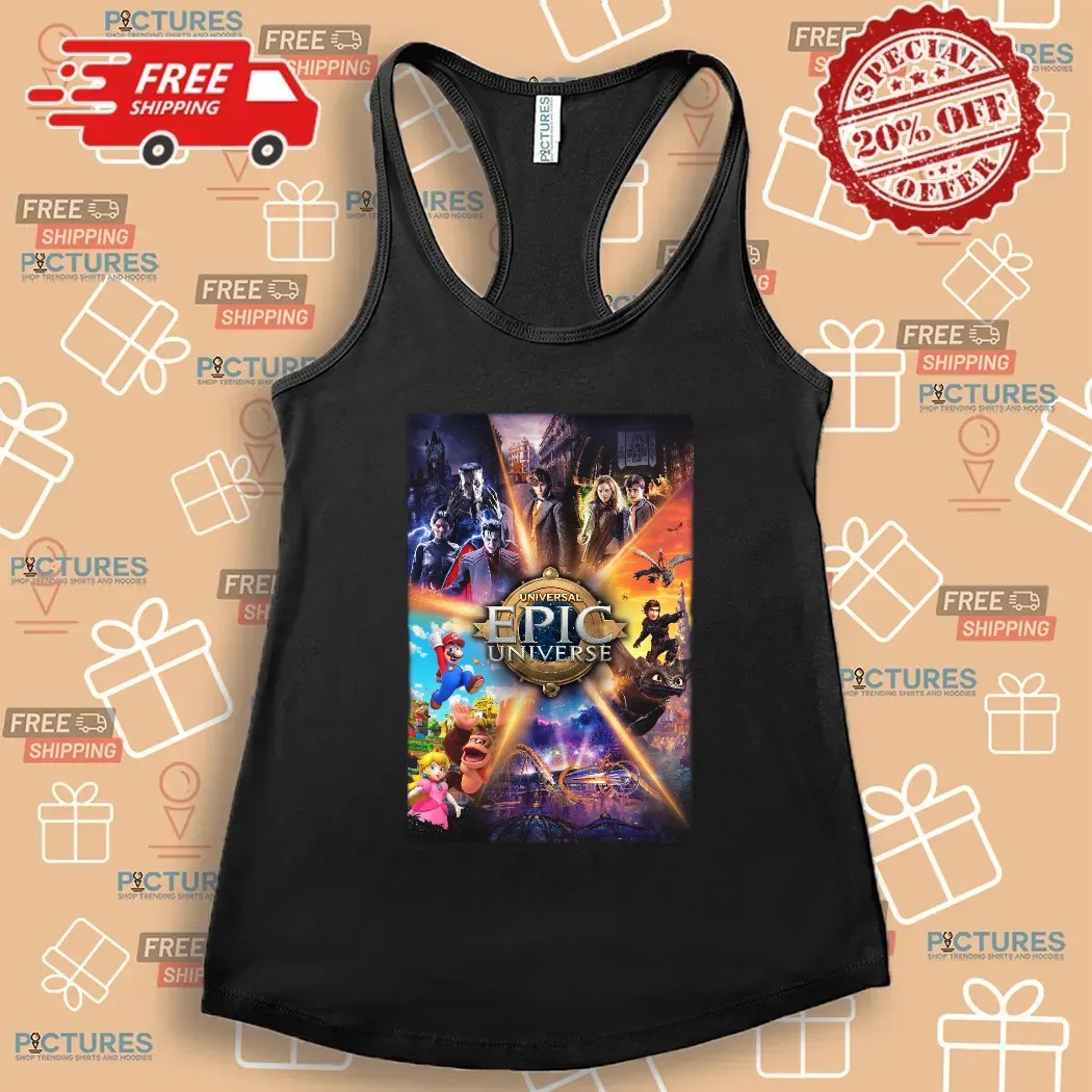 Universal Epic Universe Grand Opening May 22 2025 Key Art Poster T Shirt