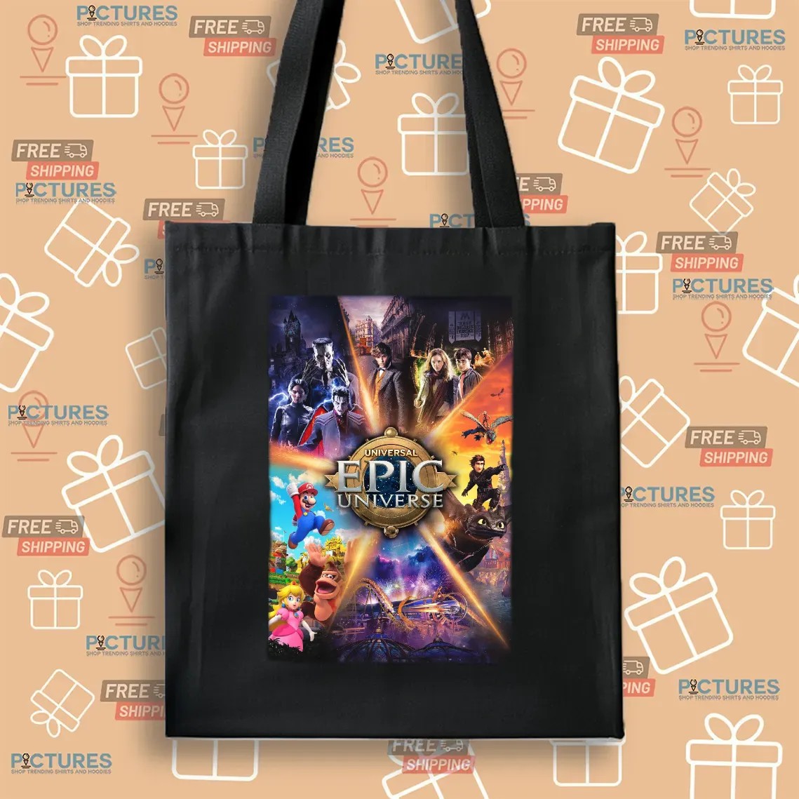 Universal Epic Universe Grand Opening May 22 2025 Key Art Poster T Shirt