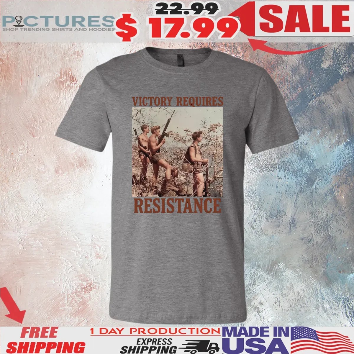 Victory Requires Resistance T Shirt