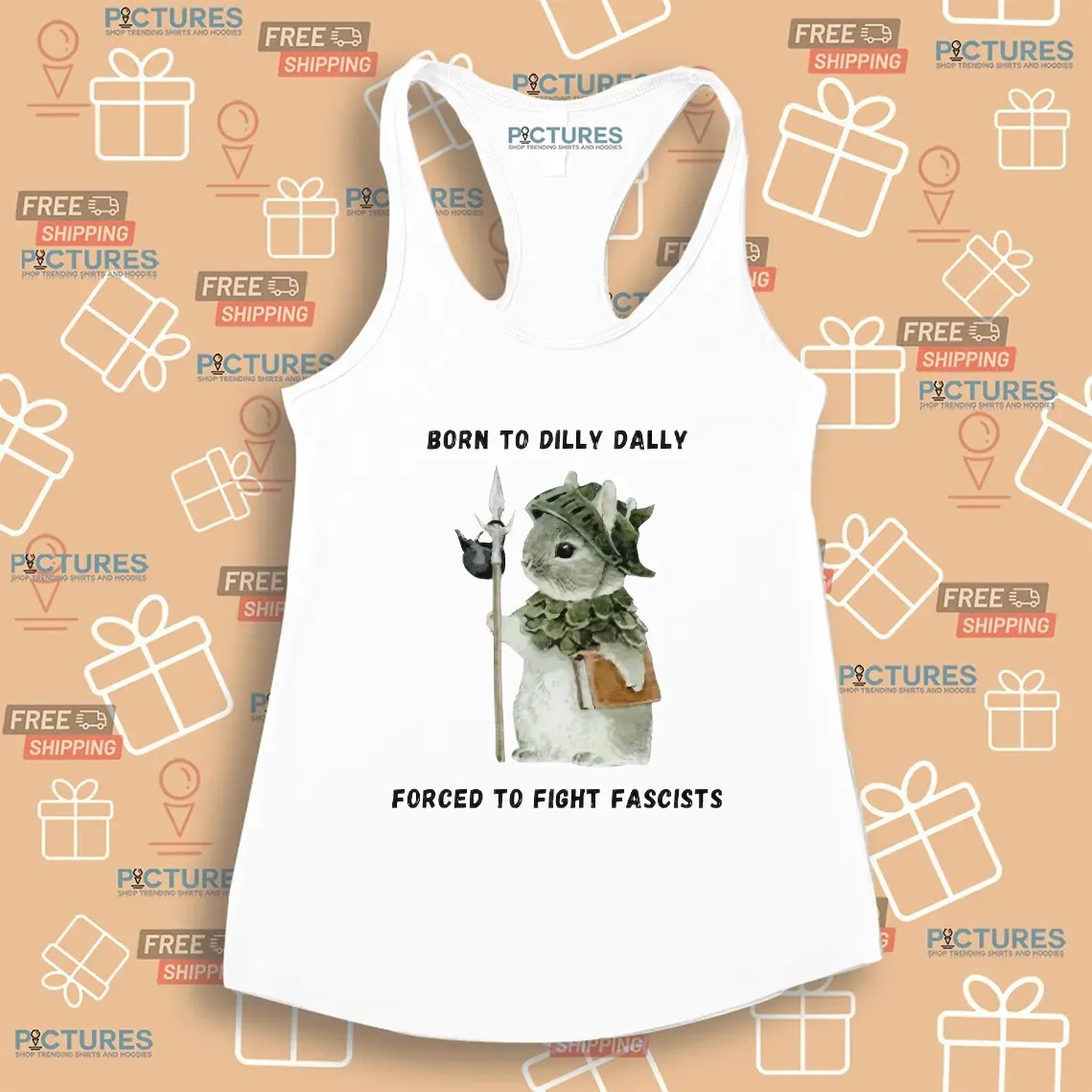Woodland Guardian Born To Dilly Dally Forced To Fight Fascists T Shirt