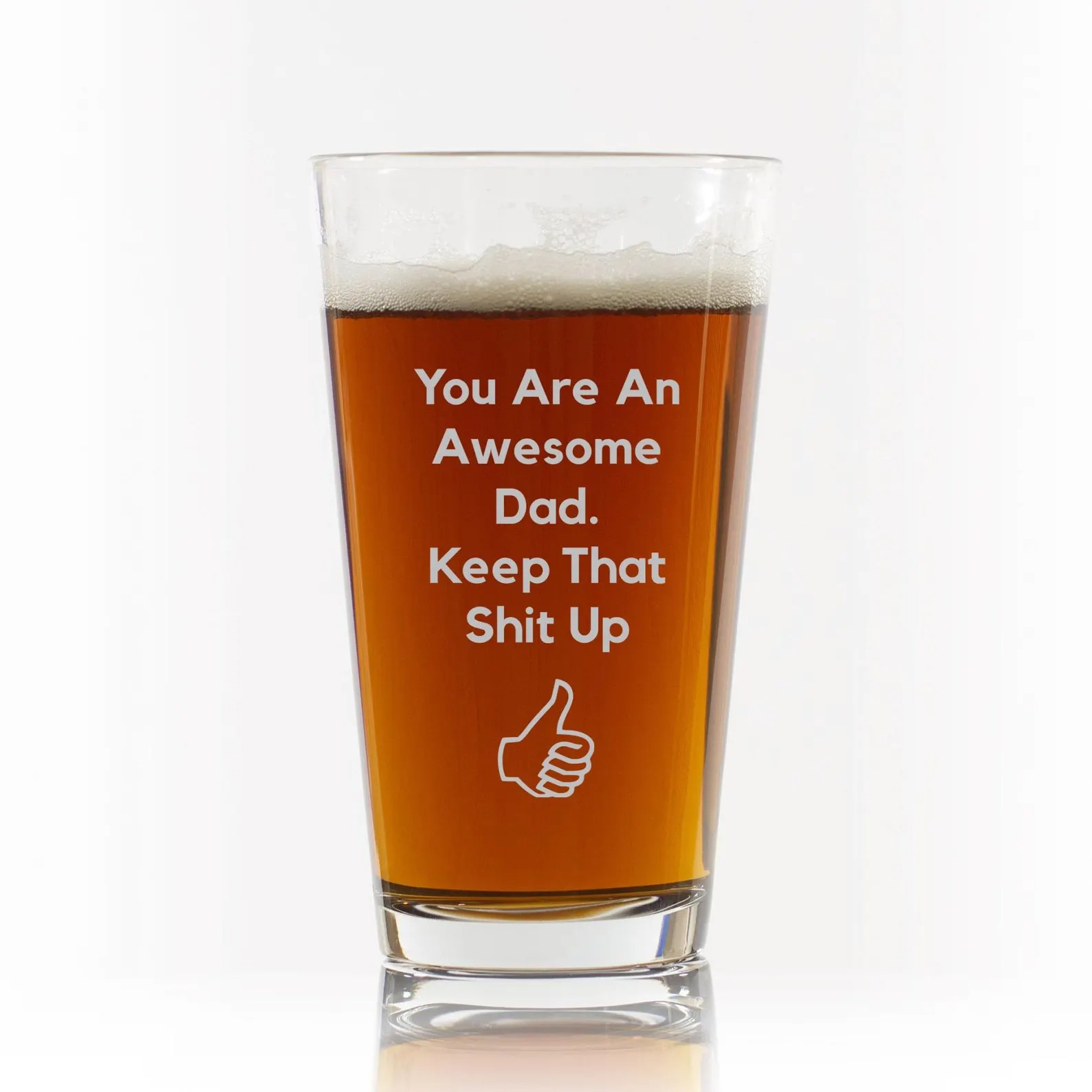 You Are An Awesome Dad Father's Day Gift Pint Beer Glass