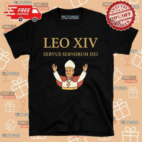 imaPope Leo XIV Servus Servorum Dei Papal Motto Catholic Shirt