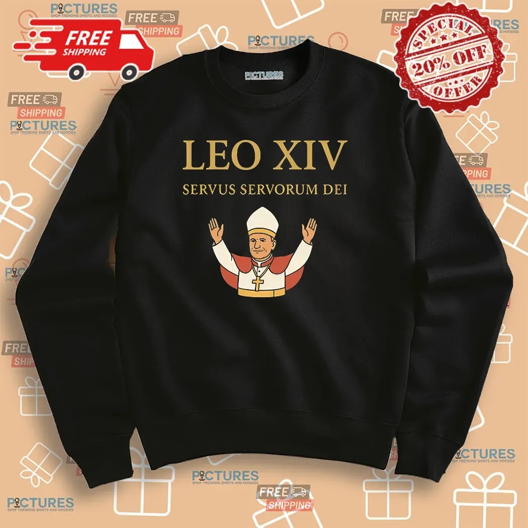 imaPope Leo XIV Servus Servorum Dei Papal Motto Catholic Shirt