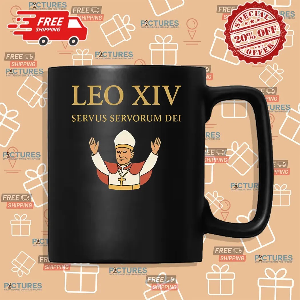 imaPope Leo XIV Servus Servorum Dei Papal Motto Catholic Shirt